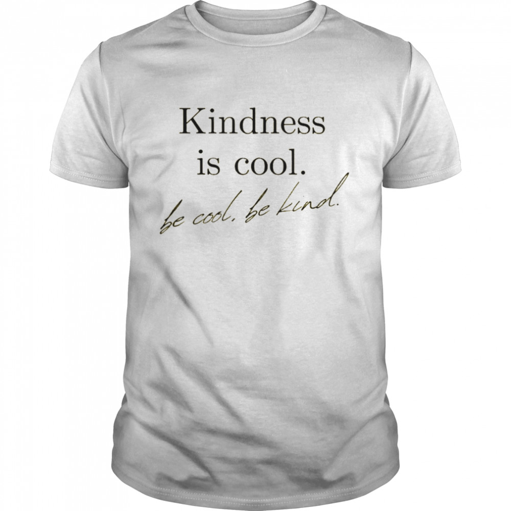 yellow inspirational graphic be kind shirt