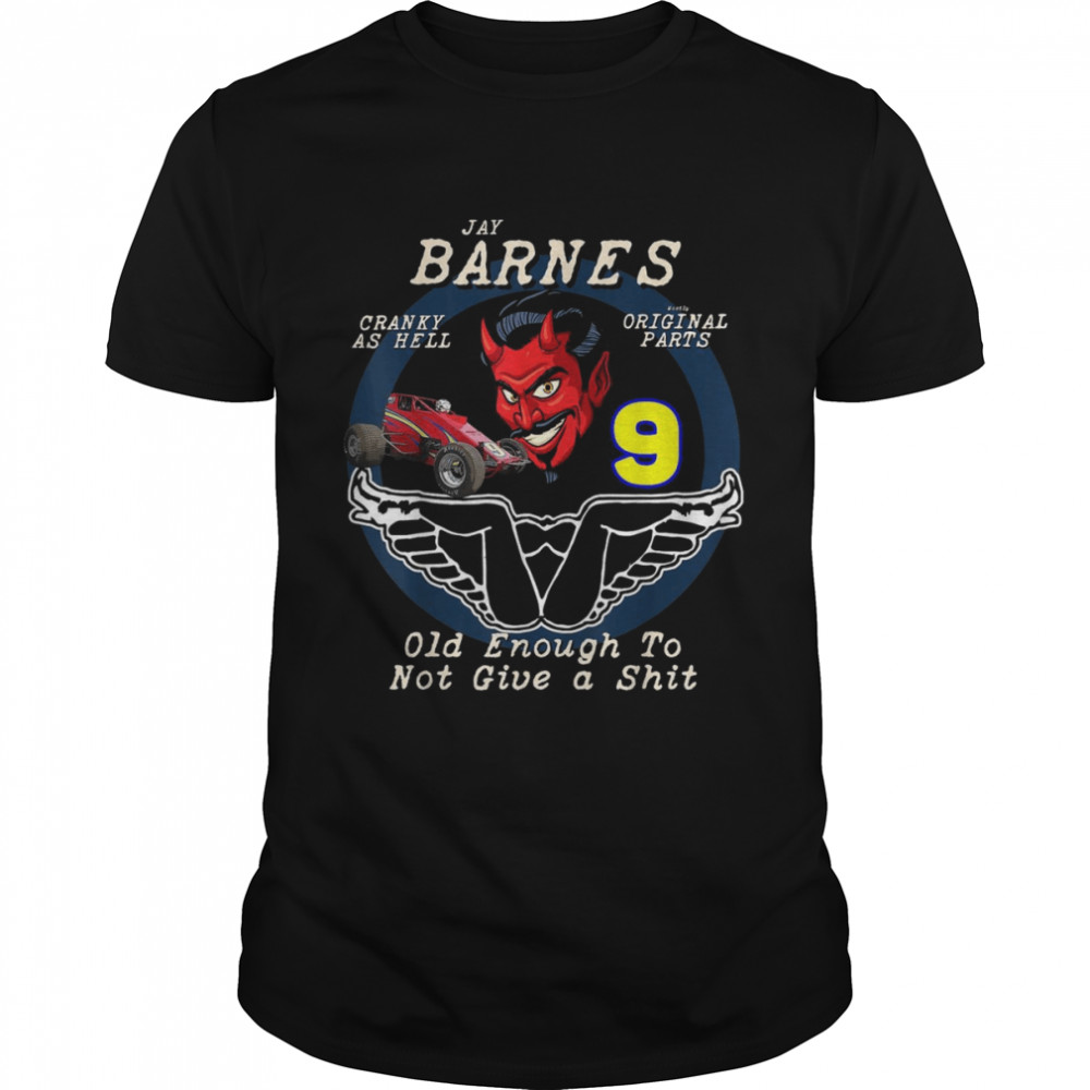 Jay Barnes 9 Racing Devil Sprint Car Speedway shirt