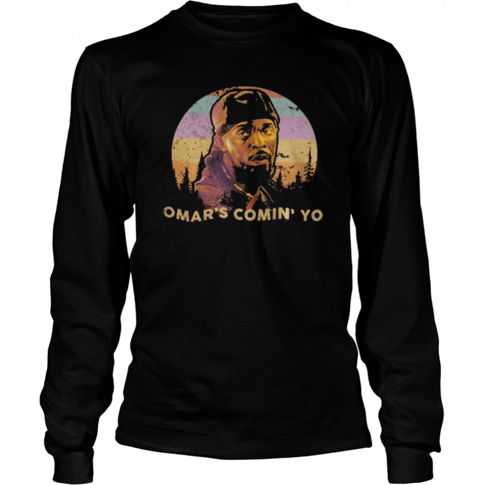 Michael K. Williams Omar’s Comin’ Yo Tee  Long Sleeved T-shirt