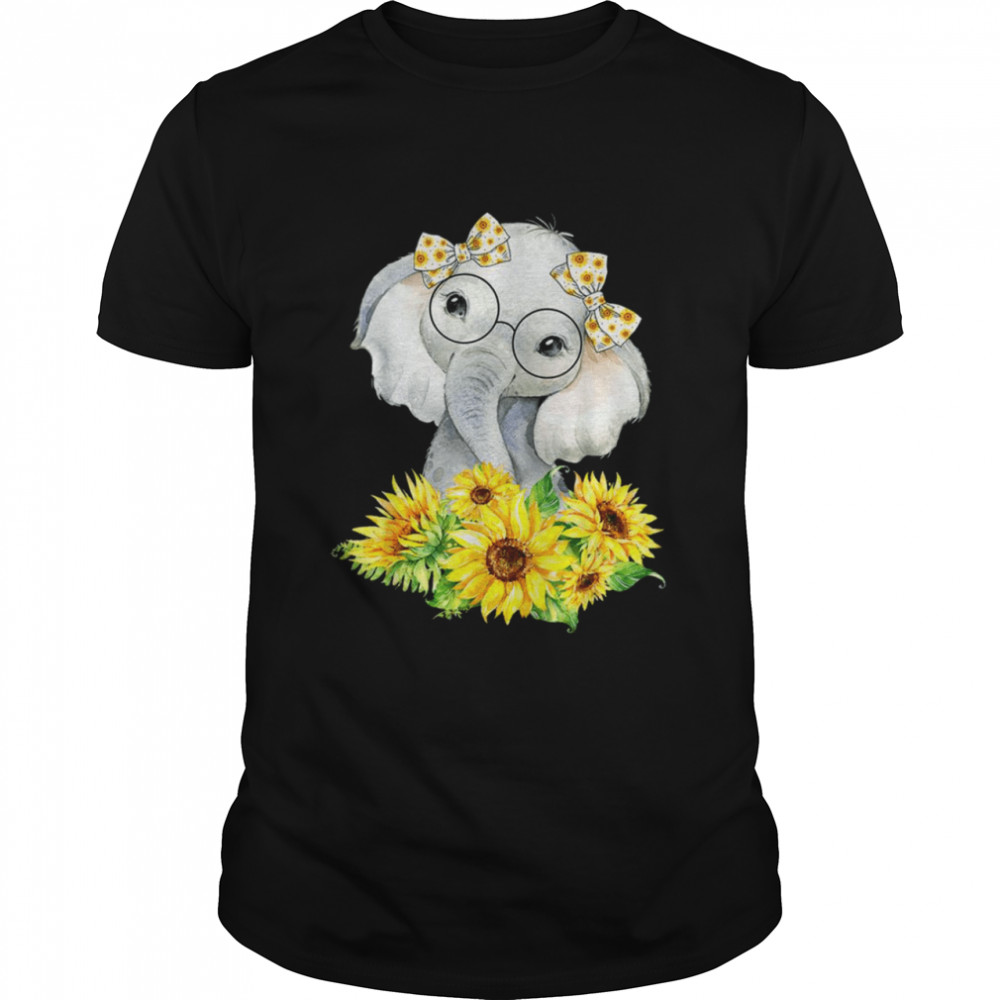 Elephant Sunflower shirt