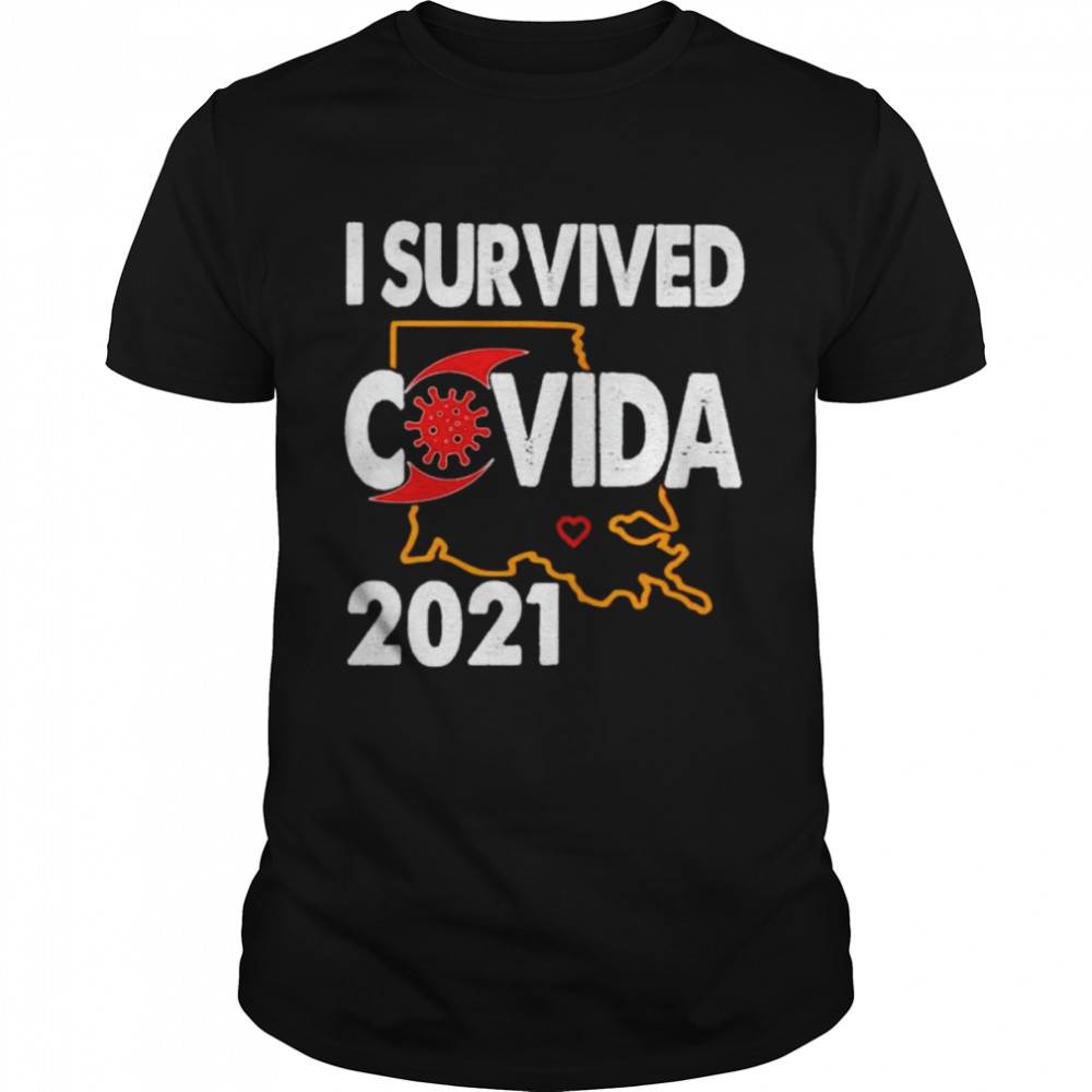 Louisiana I survived covida 2021 shirt