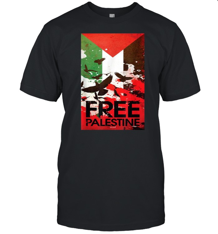 Free Gaza Palestine Flag Arabic shirt