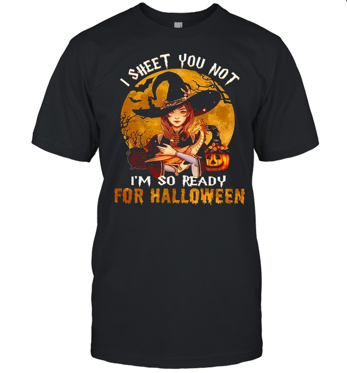 Witch hug dragon I sheet you not I’m so ready for Halloween shirt