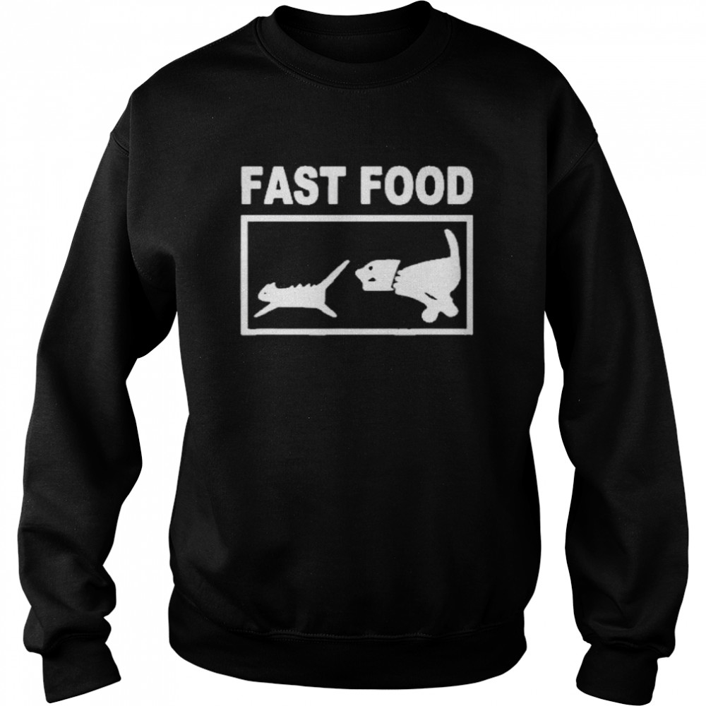 Fast food cat shirt Unisex Sweatshirt