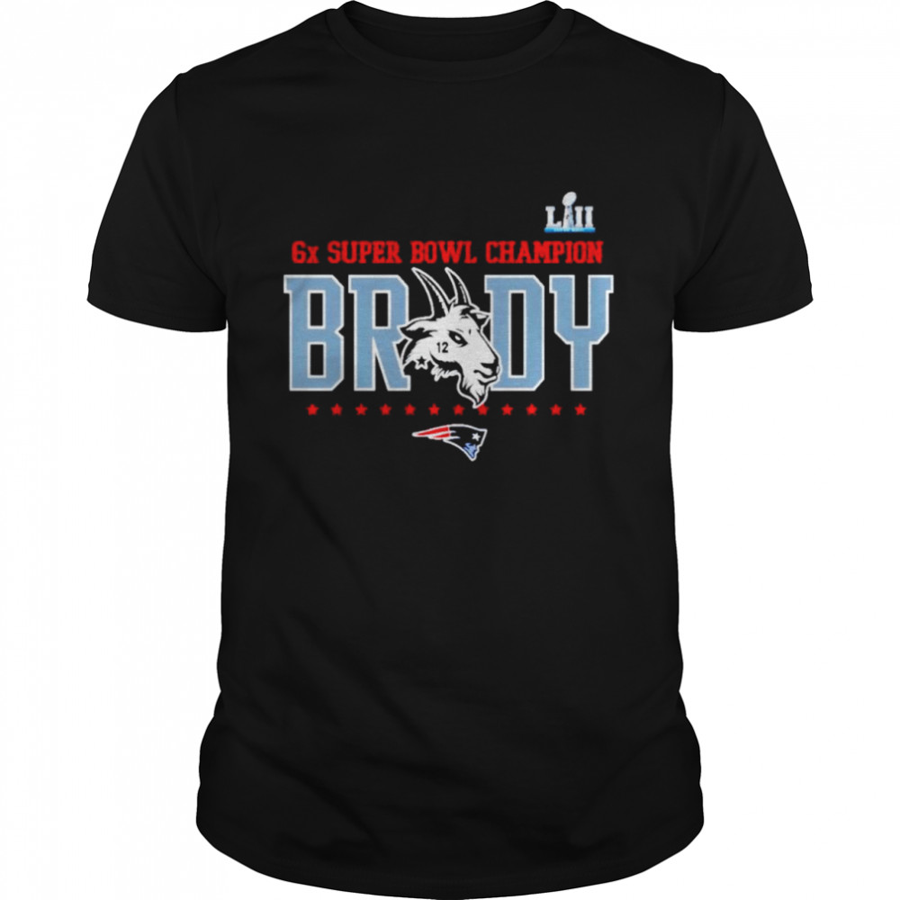 Tom Brady 6x super bowl champion shirt