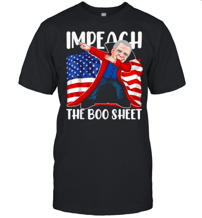 Halloween Biden Dabbing Impeach The Boo Sheet Shirt