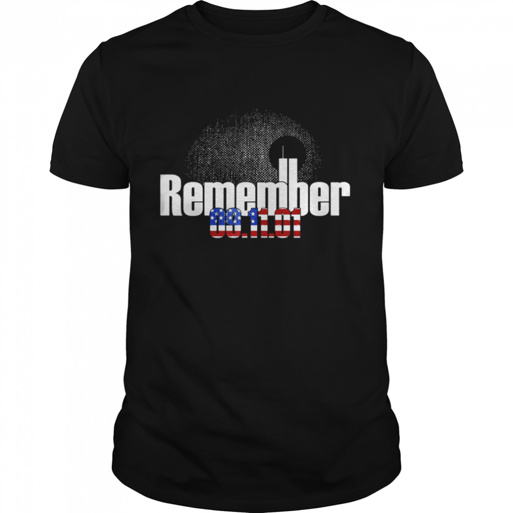 Remember 09.11.01 American Flag T-shirt