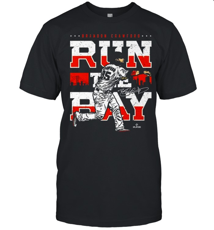 San Francisco Giants 35 Brandon Crawford Run The Bay Signature shirt