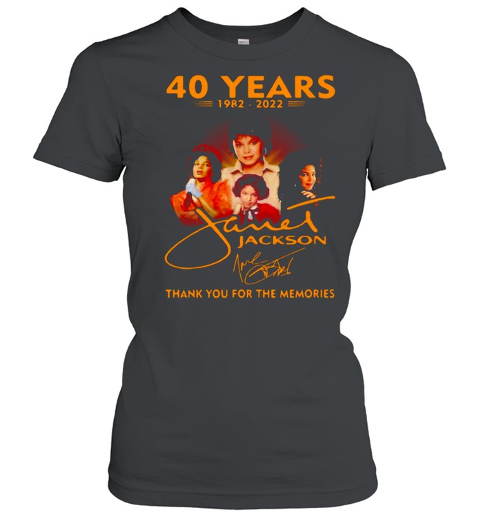 40 Years 1982 2022 Jackson Thank You For The Memories T-shirt Classic Women's T-shirt