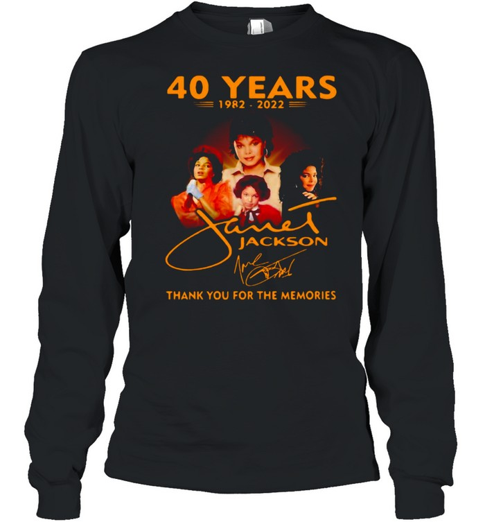40 Years 1982 2022 Jackson Thank You For The Memories T-shirt Long Sleeved T-shirt