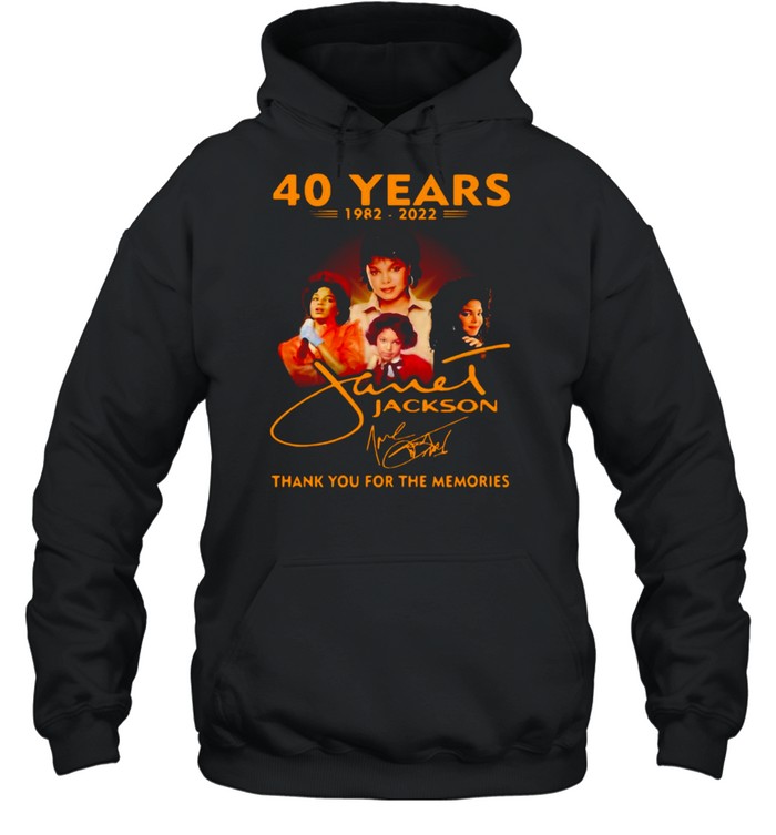 40 Years 1982 2022 Jackson Thank You For The Memories T-shirt Unisex Hoodie