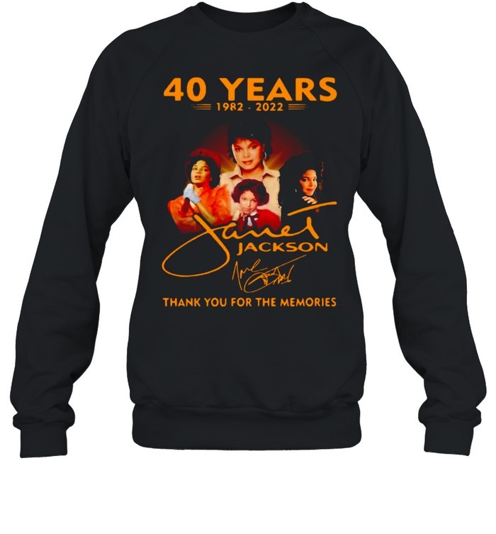 40 Years 1982 2022 Jackson Thank You For The Memories T-shirt Unisex Sweatshirt