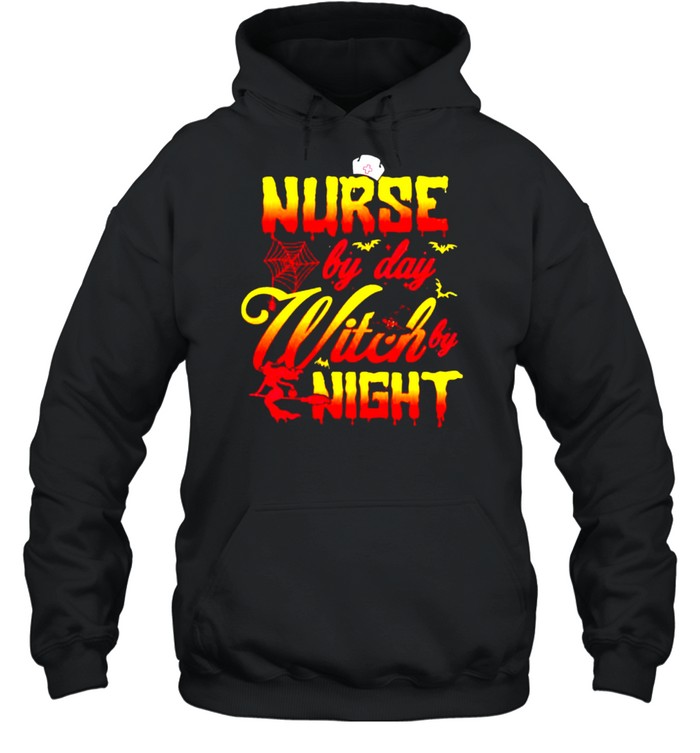 Nurse by day witch by night shirt Unisex Hoodie
