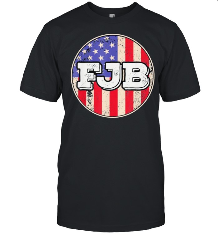 FJB Pro America US Flag F Biden Political FJB Hashtag F.J.B. Tee Shirt