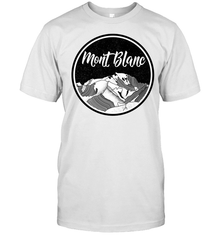 Mont Blanc Schwarz und Weiß Langarmshirt shirt