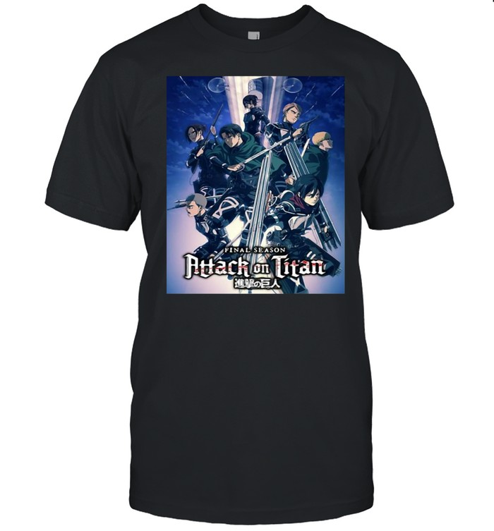 Attack On Titan Season 4 Colorful Key Art With Logo T-shirt