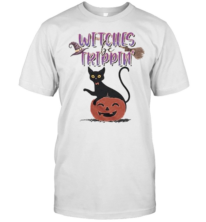 Cat witches be trippin Halloween shirt