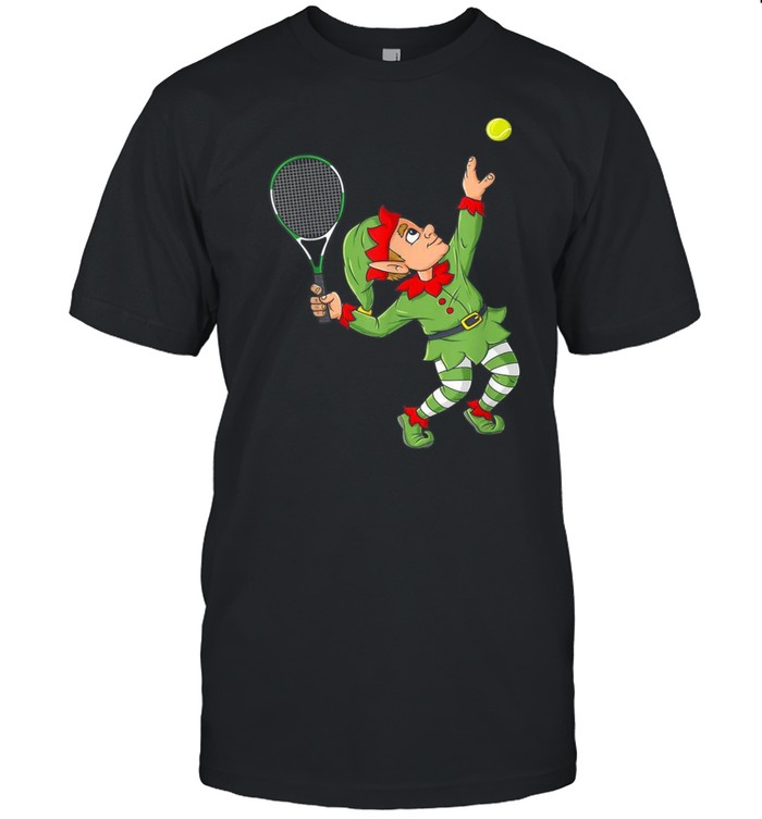 Christmas Elf Tennis Boys Girlsns Xmas shirt