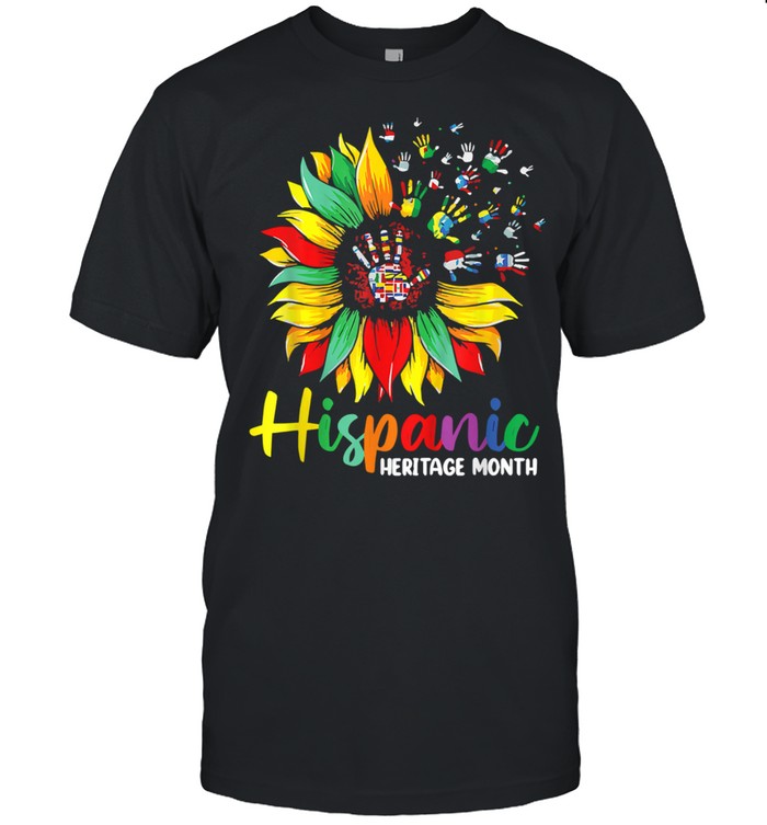 Hispanic Heritage Month Woman Latino Countries Flag shirt