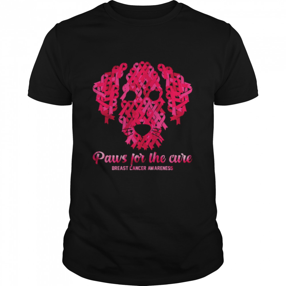 Dog Paws For The Cure Breast Cancer Awareness T-shirt