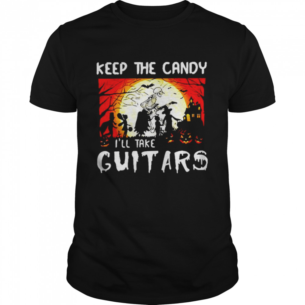 Keep the candy I’ll take guitars cruella deville costume shirt