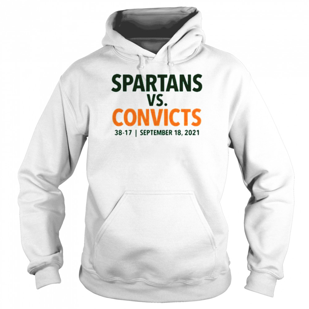 The Spartans Vs Convicts 38-17 Sep 18 2021  Unisex Hoodie
