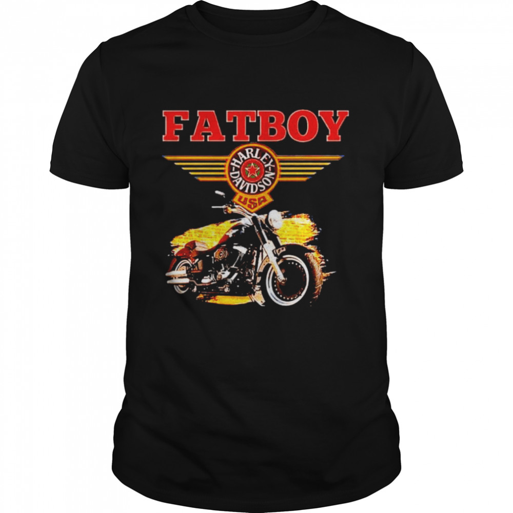 Omgekeerde band calorie Fatboy Harley Davidson USA shirt - Trend T Shirt Store Online
