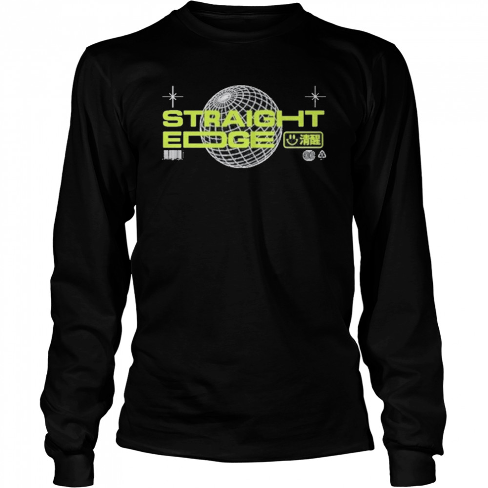 straight edge double sided shirt Long Sleeved T-shirt