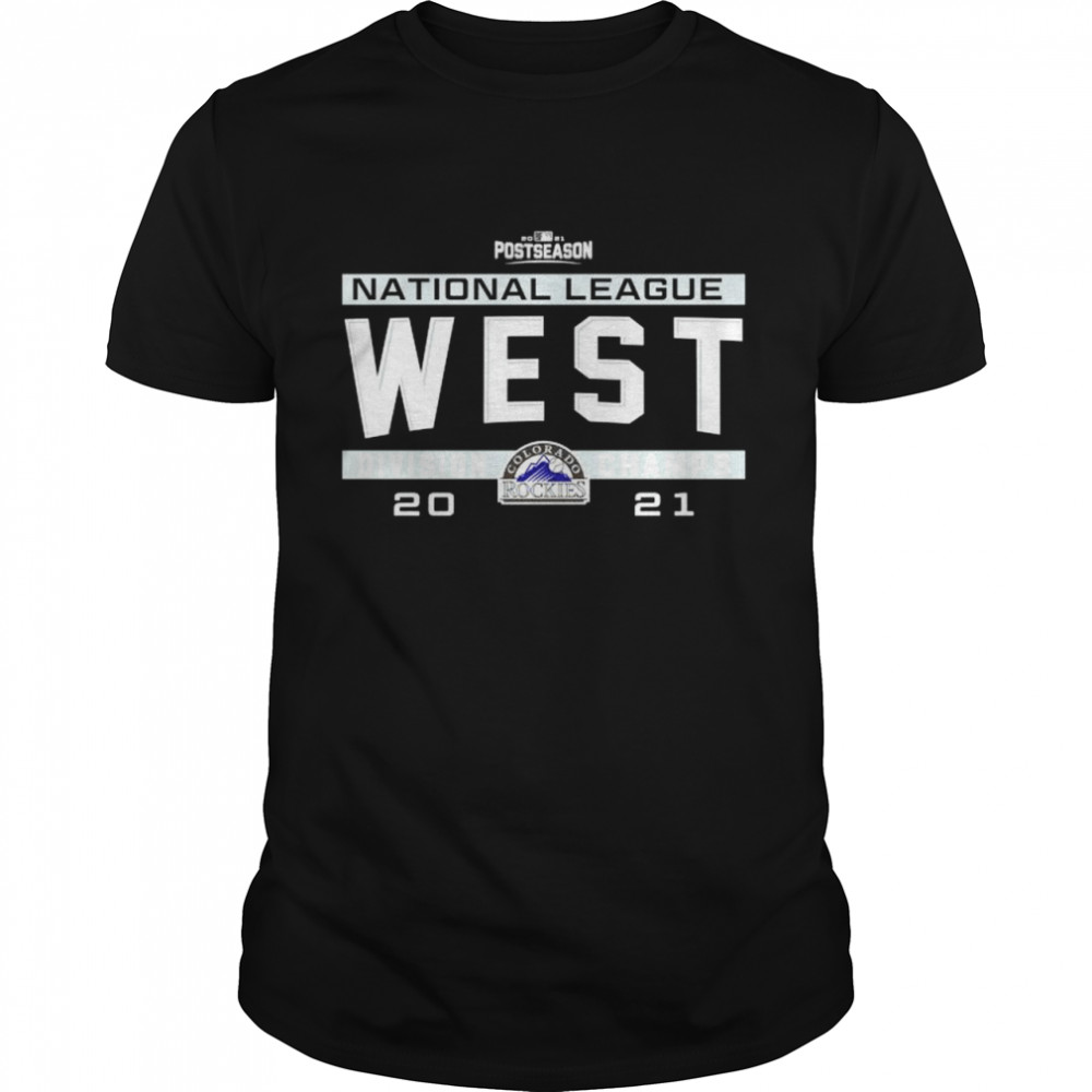 Colorado Rockies 2021 NL West division champs shirt