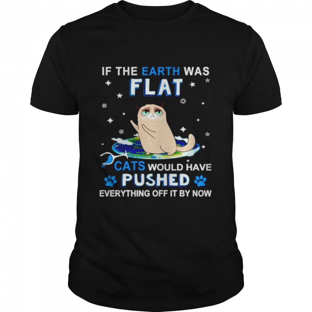 If the earth was flat cats would have pushed shirt