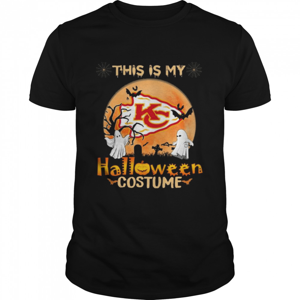 Kansas City Chiefs Boos This is my Halloween Costume Moon shirt