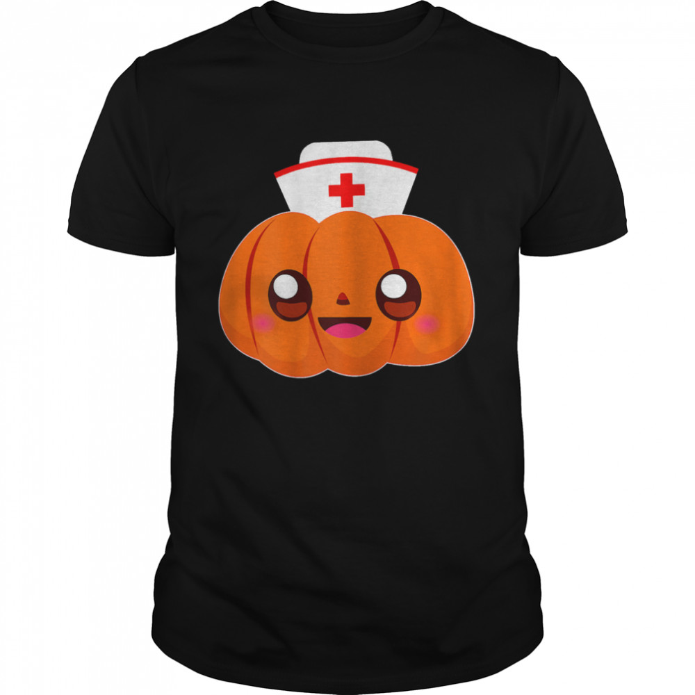 Pumpkin Nurse Costume RN CNA ICU shirt