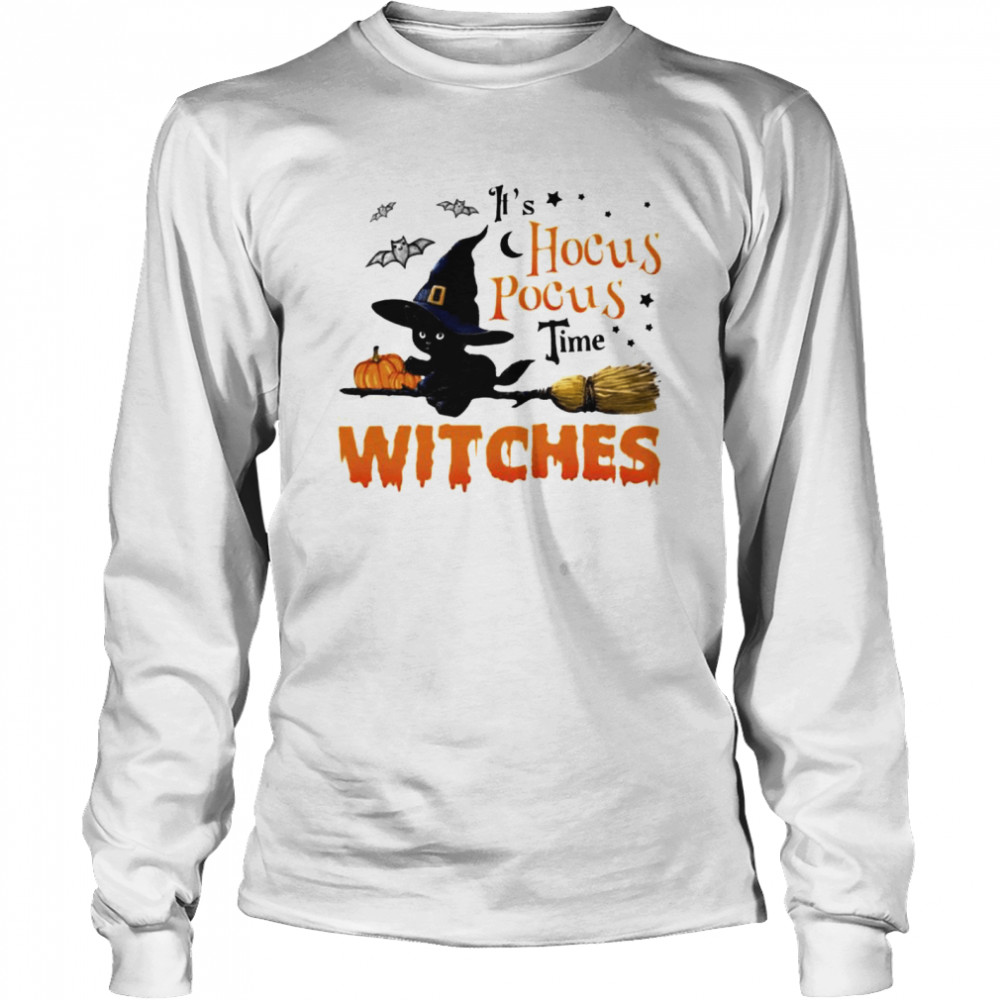 It’s Hocus Pocus time witches shirt Long Sleeved T-shirt