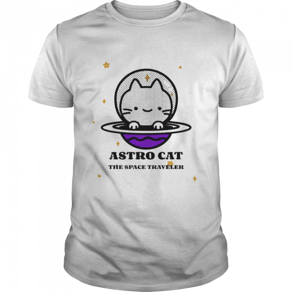 Astro Cat the space traveler shirt