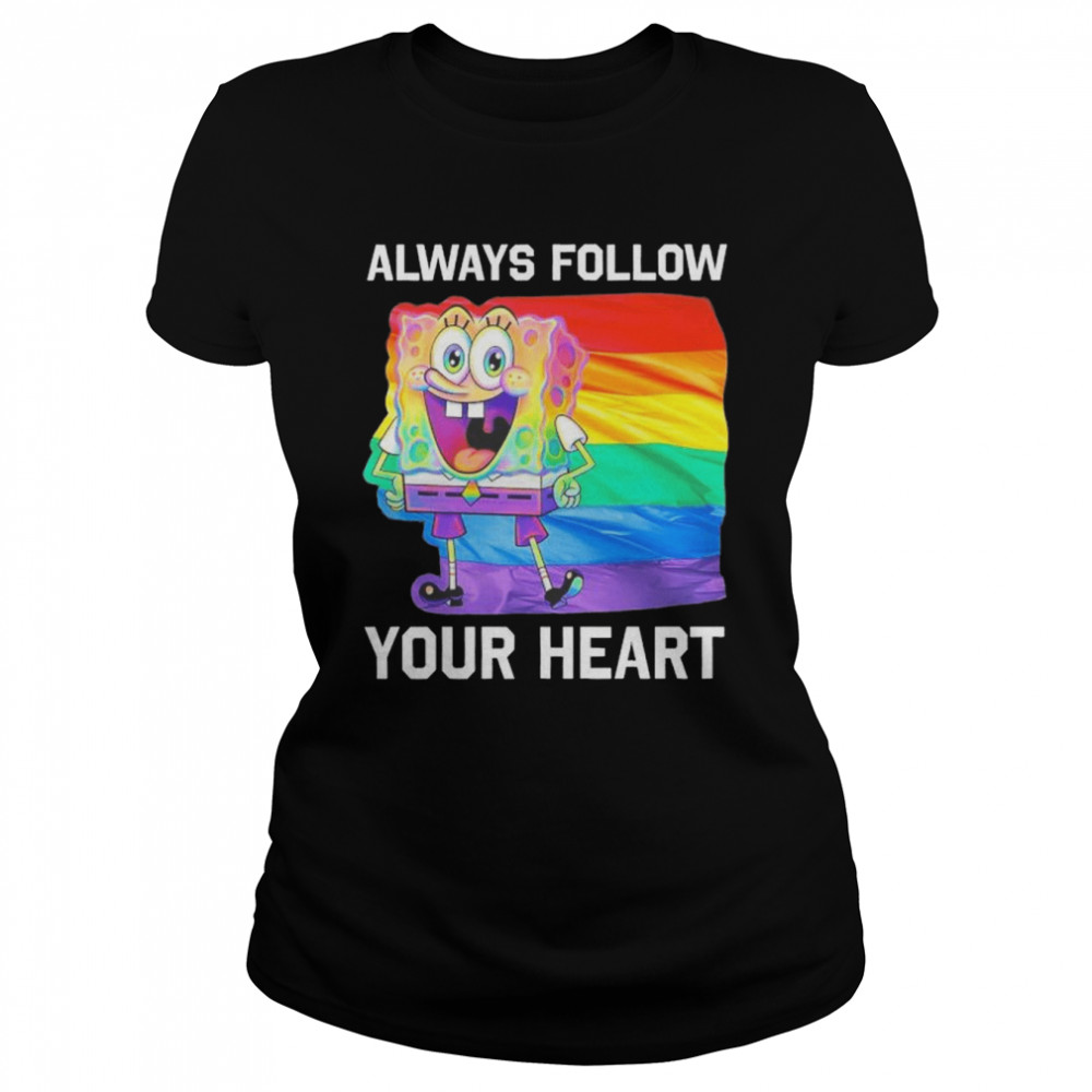 LGBT Stitch always follow your heart shirt Classic Women's T-shirt