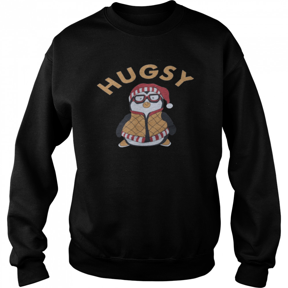 Penguin santa hugsy christmas shirt Unisex Sweatshirt
