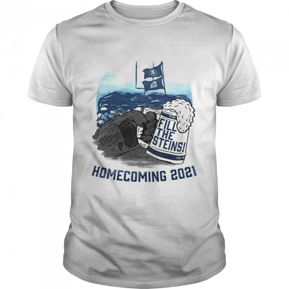 Fill the Steins Homecoming 2021 beer shirt