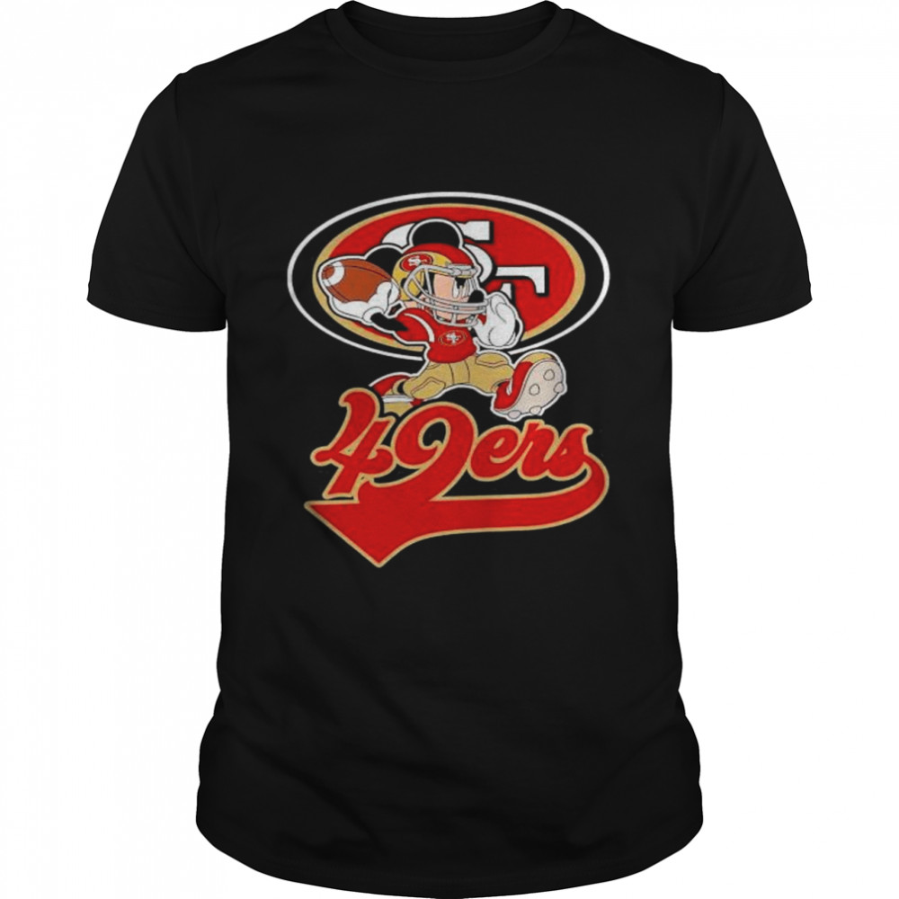 Mickey Mouse Player San Francisco 49Ers shirt