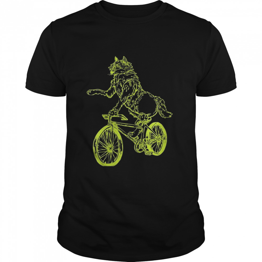 SEEMBO Wolf Cycling Bicycle Cyclist Biker Biking Riding Bike Shirt
