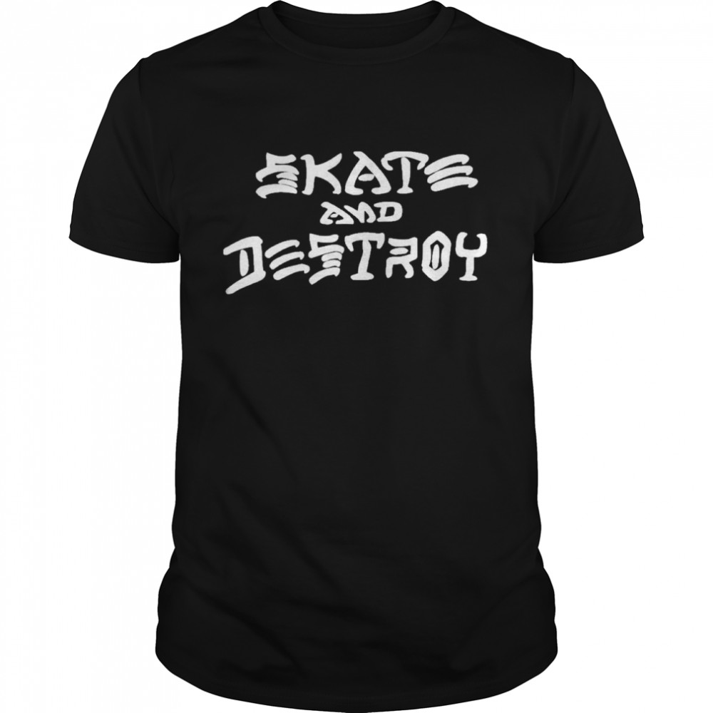 Skate and destroy thrasher thrasher magazine black shirt