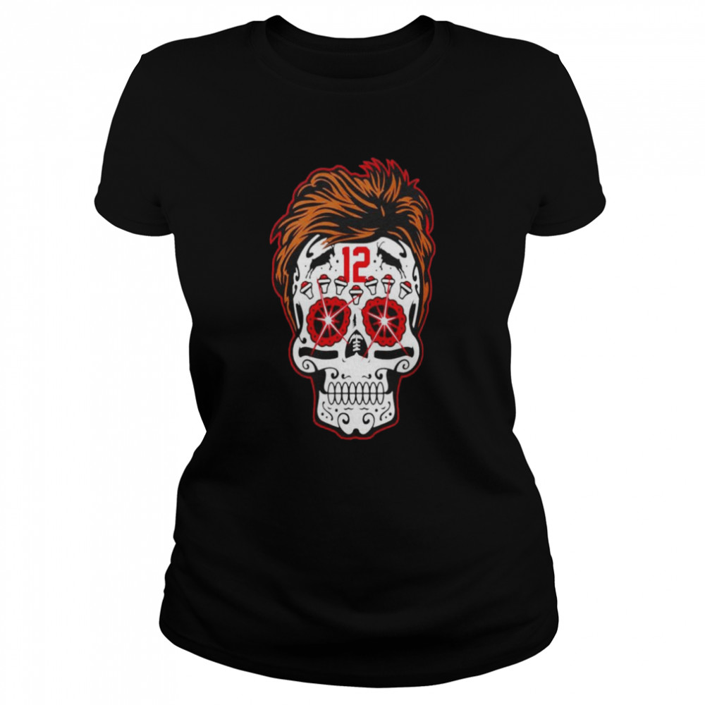 Tom Brady Goat Sugar Skull T-shirt Classic Women's T-shirt