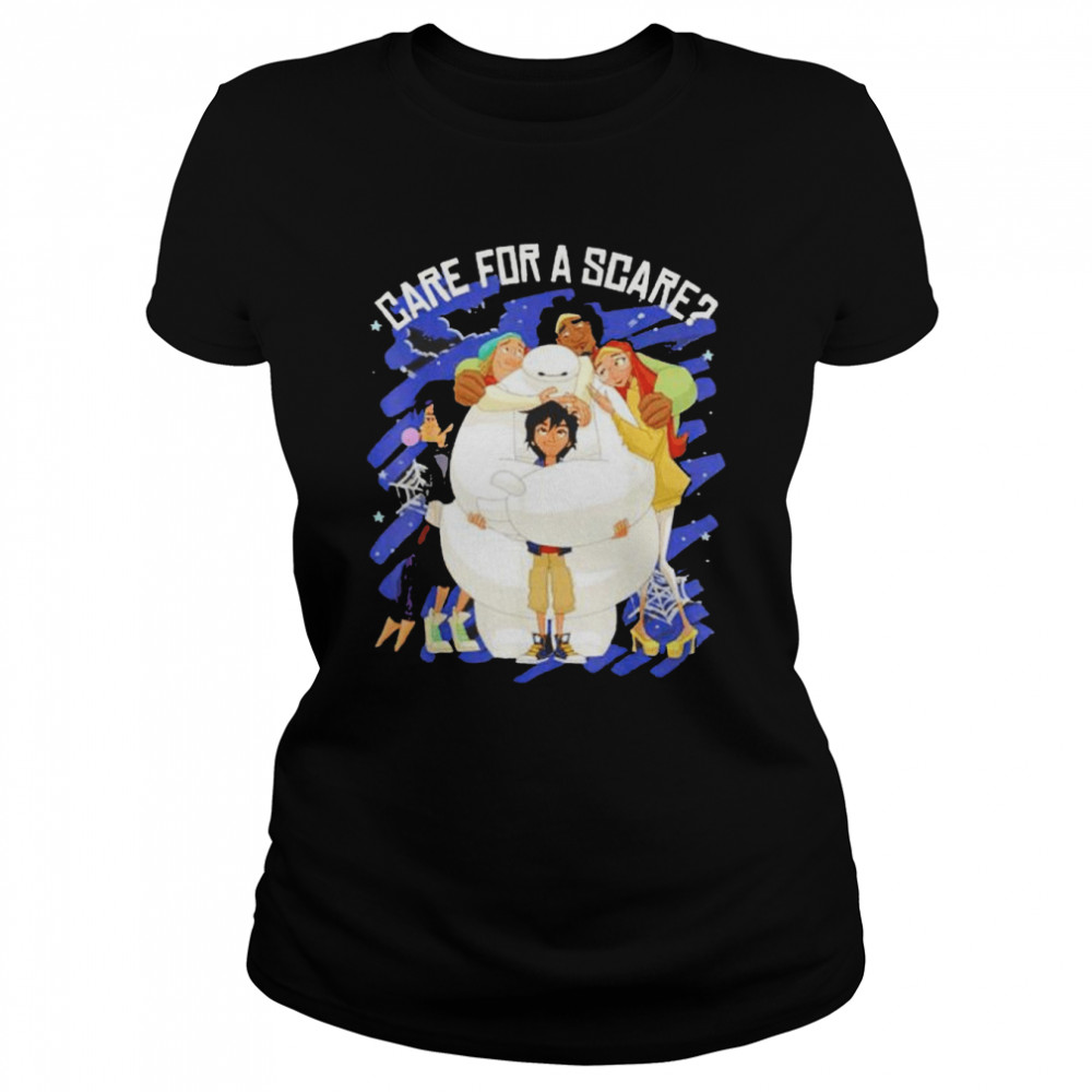 Nice disney Big Hero 6 Baymax Care For Scare Halloween shirt Classic Women's T-shirt