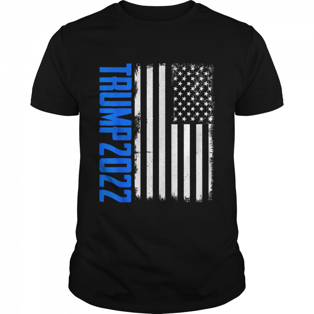 Trump 2022 American Flag Distressed Shirt