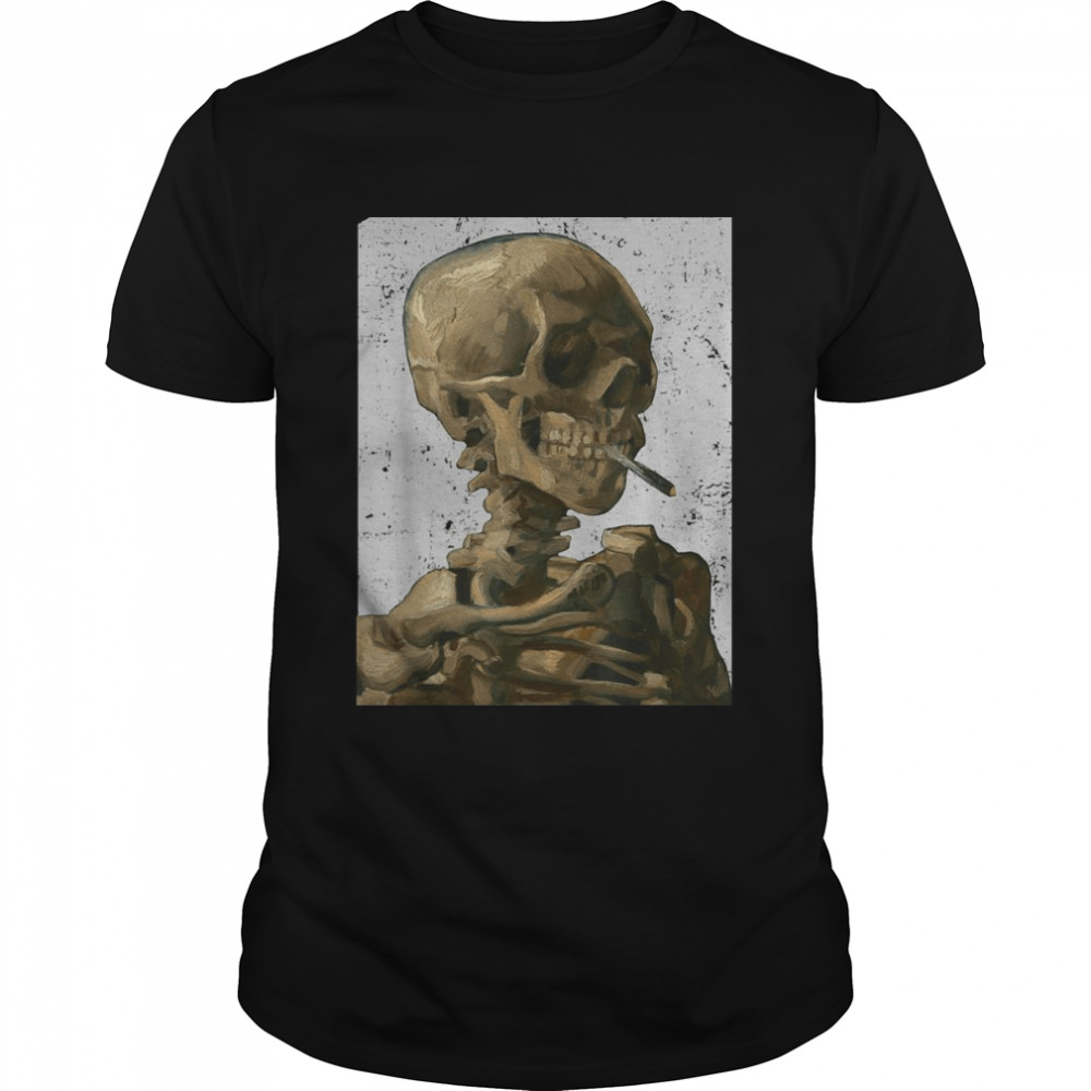 Vintage Van Gogh SkullVan Gogh Head of A Skeleton Halloween Shirt