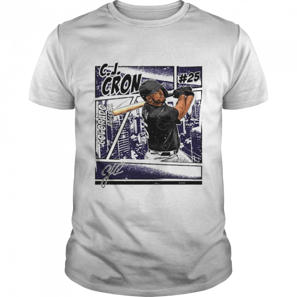 Colorado baseball C.J. Cron signature shirt