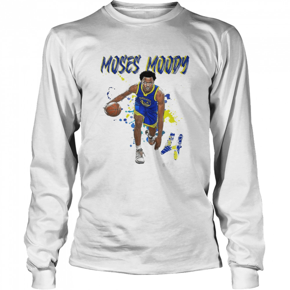 Moses Moody Golden State Warriors basketball shirt Long Sleeved T-shirt
