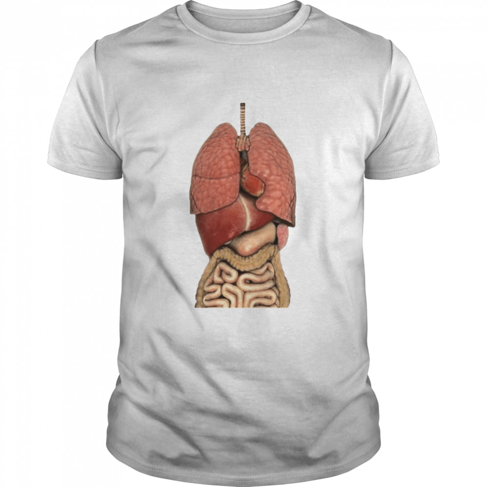 Human Entrails Anatomy Intestines Bowels Scary Graphic Halloween T-shirt