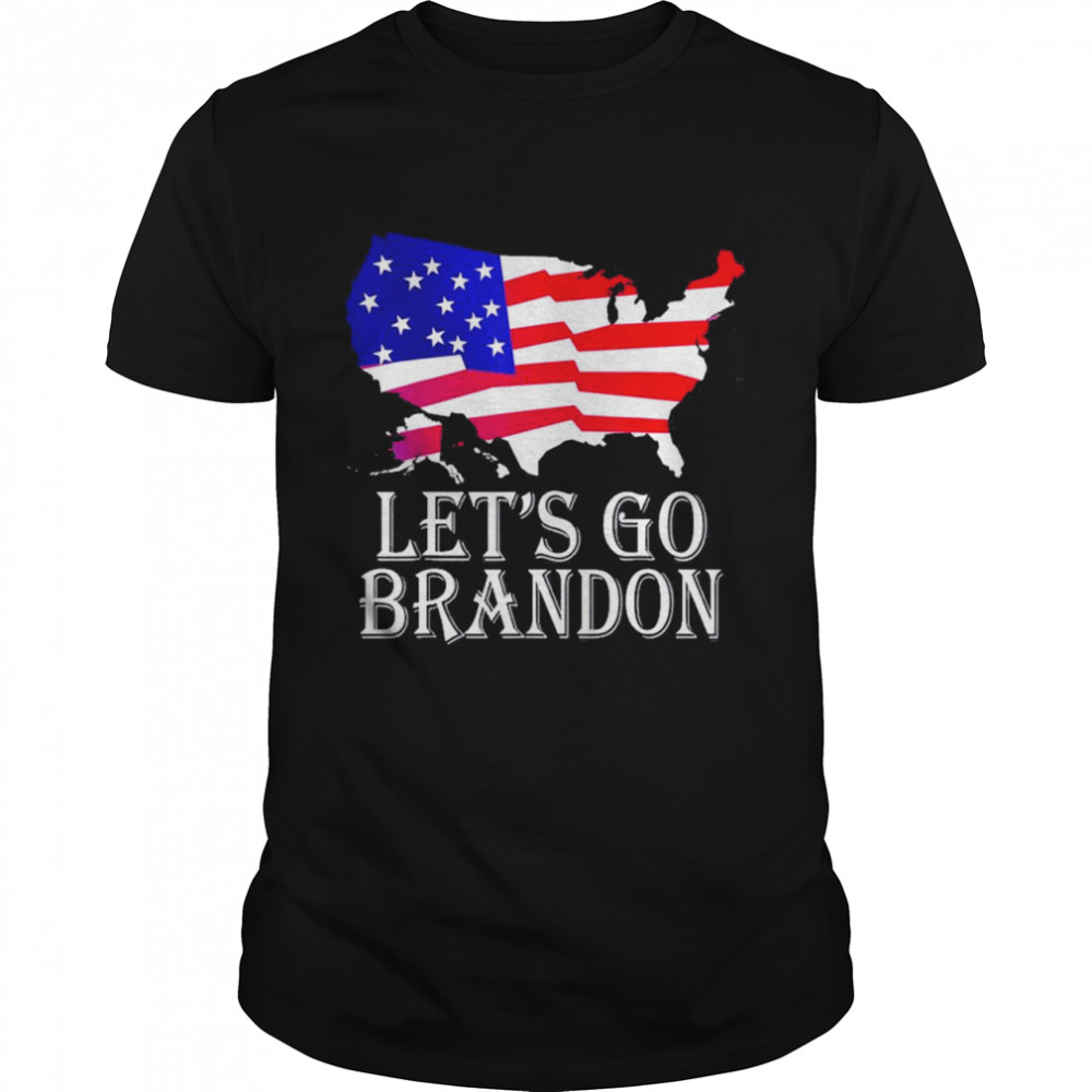 Lets go brandon flag usa shirt