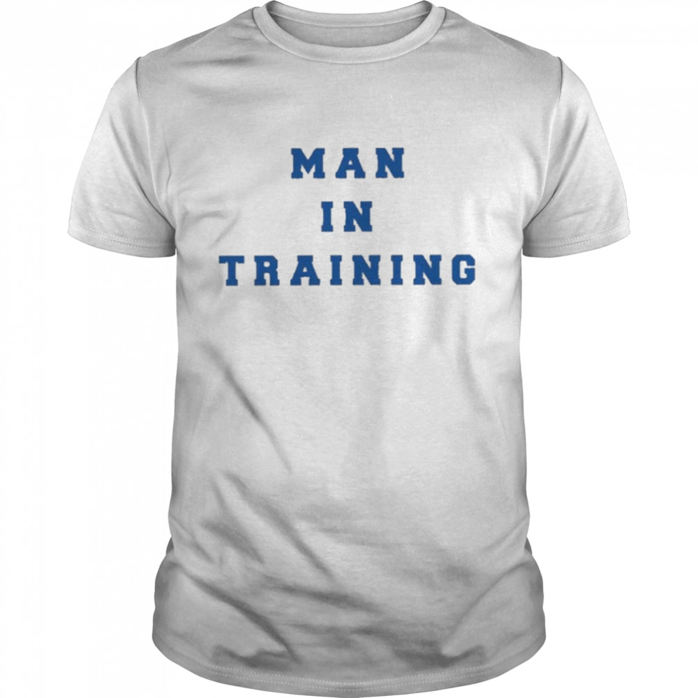 Man in training shirt