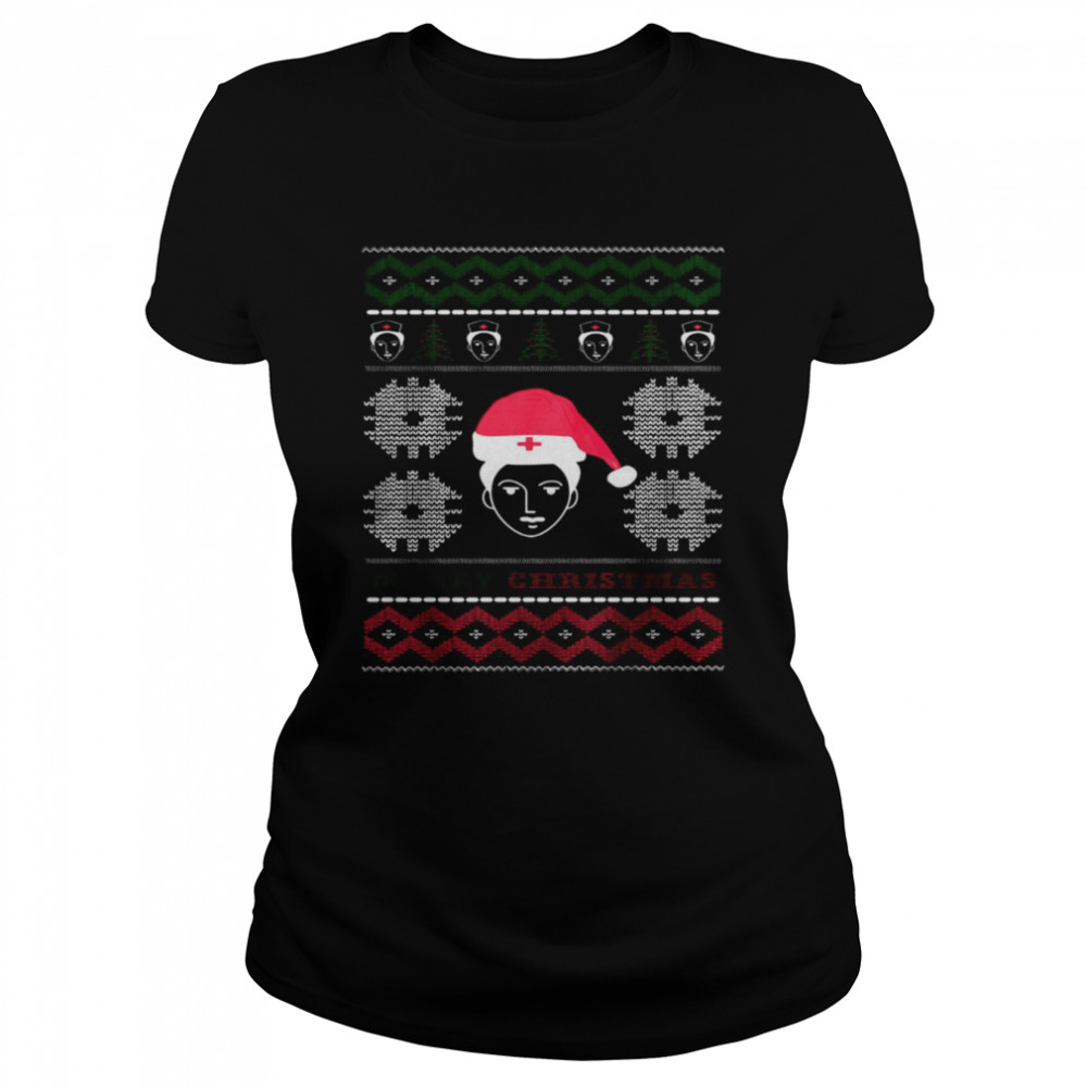Nurse Ugly Christmas Sweaters  Classic Women's T-shirt